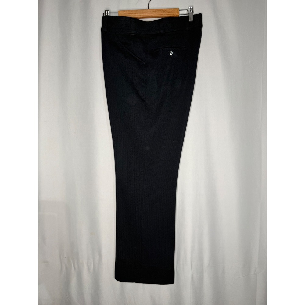 VTG Haband of Paterson Mens Navy‎ Blue Flat Front Straight Leg Pants 35x28